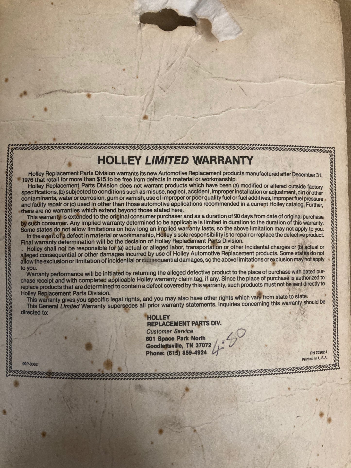 Holley Carburettor Lever - 1063–720 Ford Mopar GM