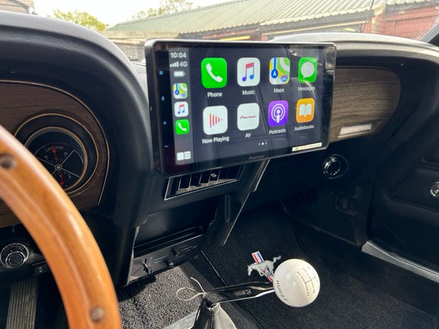 Classic Mustang with Apple Car Play