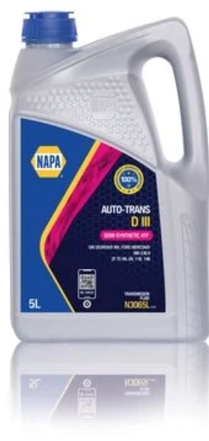 Automatic Transmission Fluid Dextron III Mercon Compatible Semi Synthetic ATF 5L N3065L
