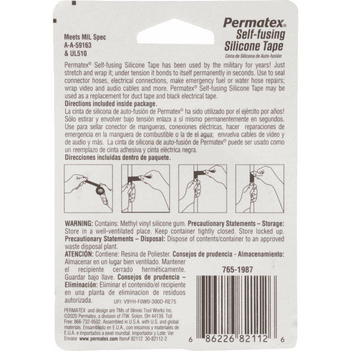 Permatex Self-fusing Silicone Tape - 82112
