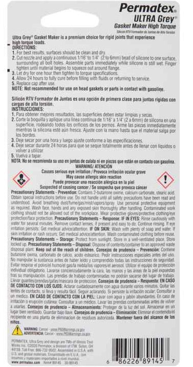Permatex Ultra Grey 82194