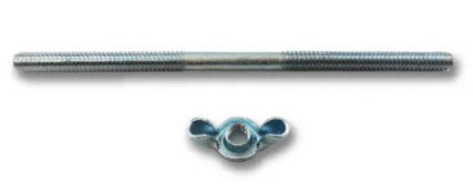 Air Cleaner Stud 6" With Wing Nut 1/4"-20 - Edelbrock Holley R2178X