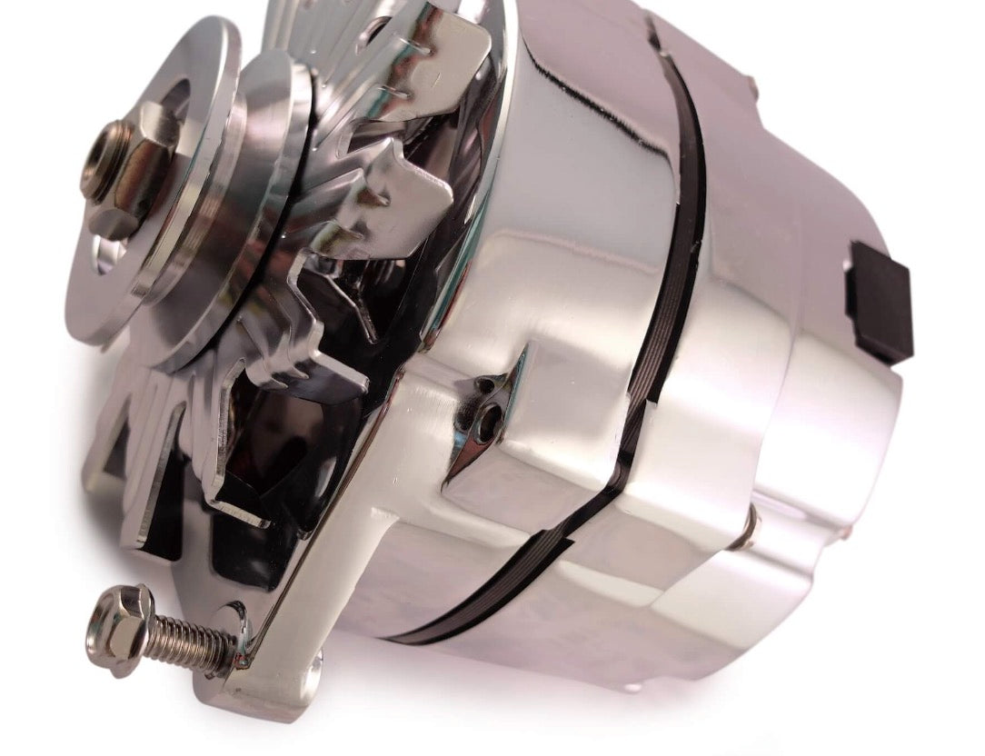 GM SBC BBC Pontiac Alternator Chrome ALT-100**