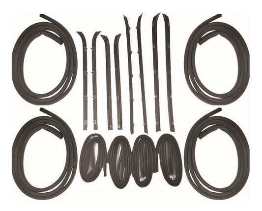 Door Seal / Weatherstrip - Chevrolet C15 84-86, C1500 Pickup 88-91, Ford Mustang 67-68, GMC C15 Pickup 75-78 KG1009-16