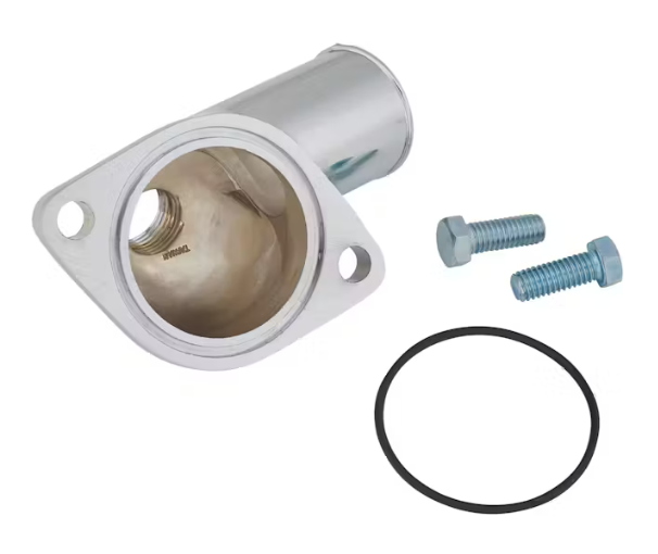 Chrome Water Neck / Thermostat Housing with O-Ring for Late Model Chevy and GM