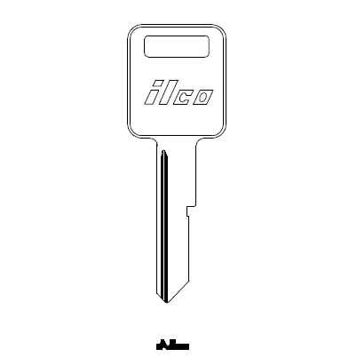 Uncut Key Blank Jeep Cherokee 1985-90, Grand Wagoneer 85-91 B46