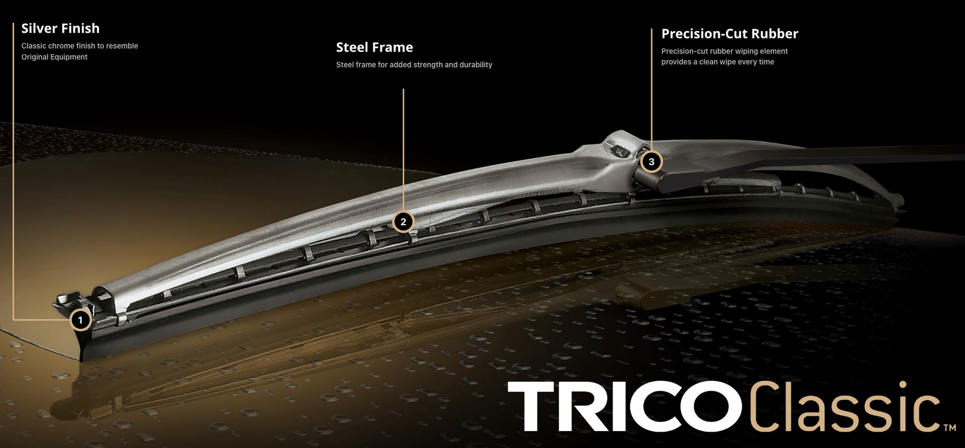 Wiper Blade Chevrolet Corvette 68-79  33-162