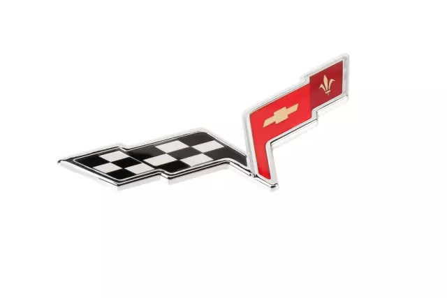 Rear Bumper Fascia Crossed-Flags Emblem - Chevrolet Corvette 2009-2013 22901568