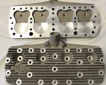 Cylinder Heads (GEM Inscribed) -Flat Head 21 Stud - Belcher Engineering