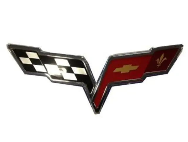 Front Bumper Fascia Crossed-Flags Emblem - Chevrolet Corvette 2008-2012 22901567
