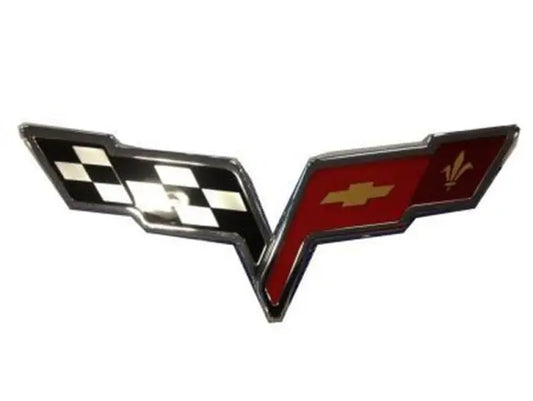 Front Bumper Fascia Crossed-Flags Emblem - Chevrolet Corvette 2008-2012 22901567