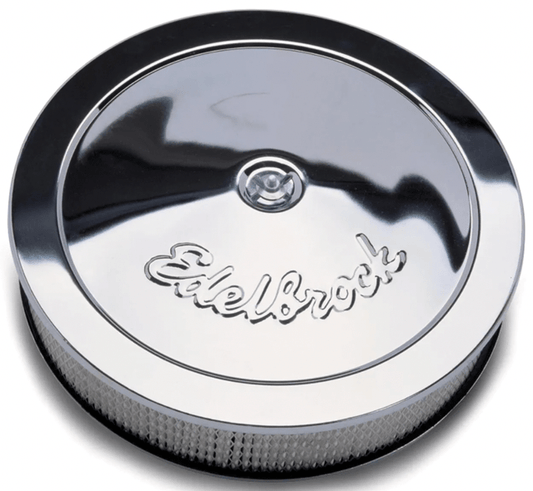 Edelbrock Pro-Flo Chrome Air Cleaner Assembly, Round, 3 Inch - Belcher Engineering