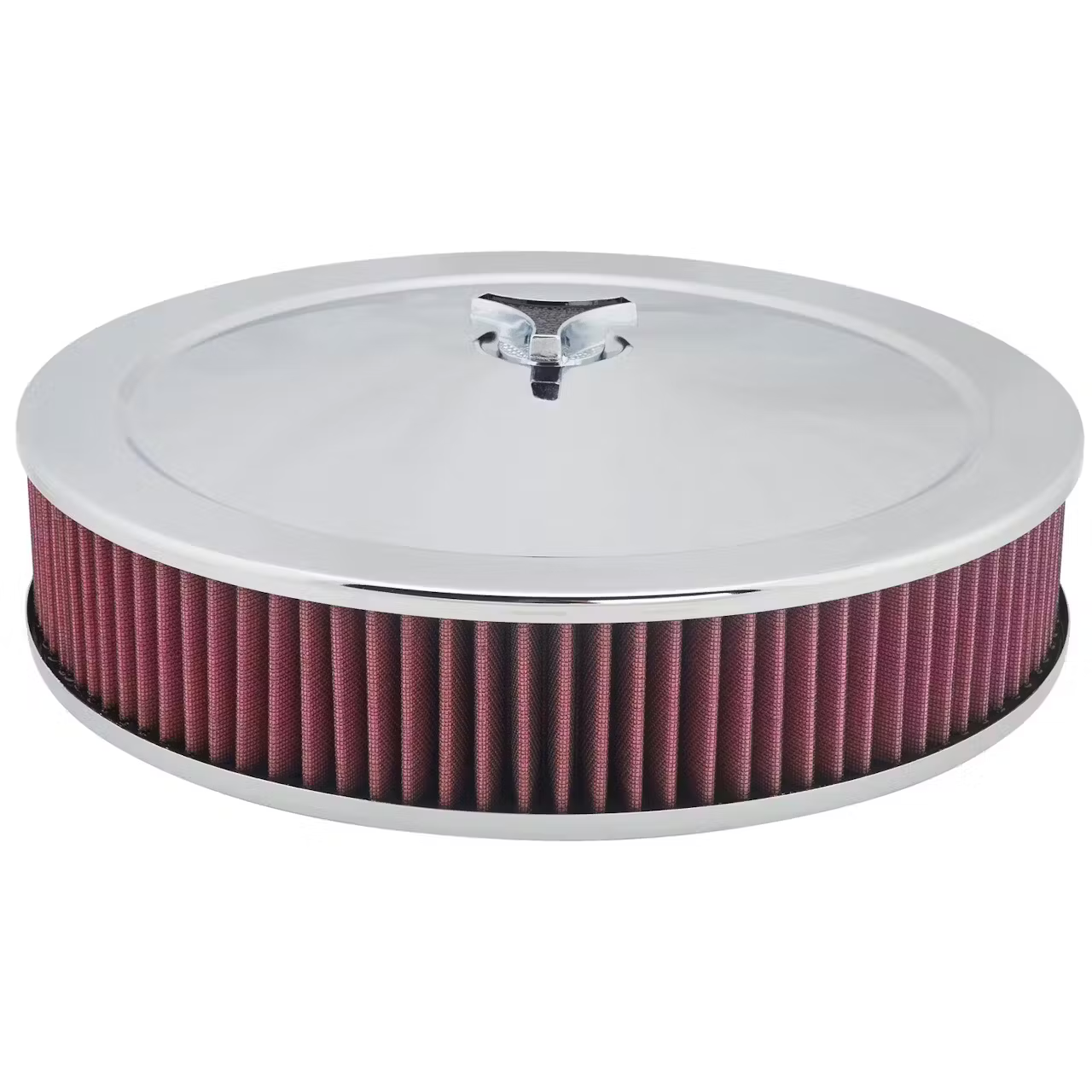 Chrome Air Cleaner with Washable Filter, 14 x 3 Inch - 910-11039