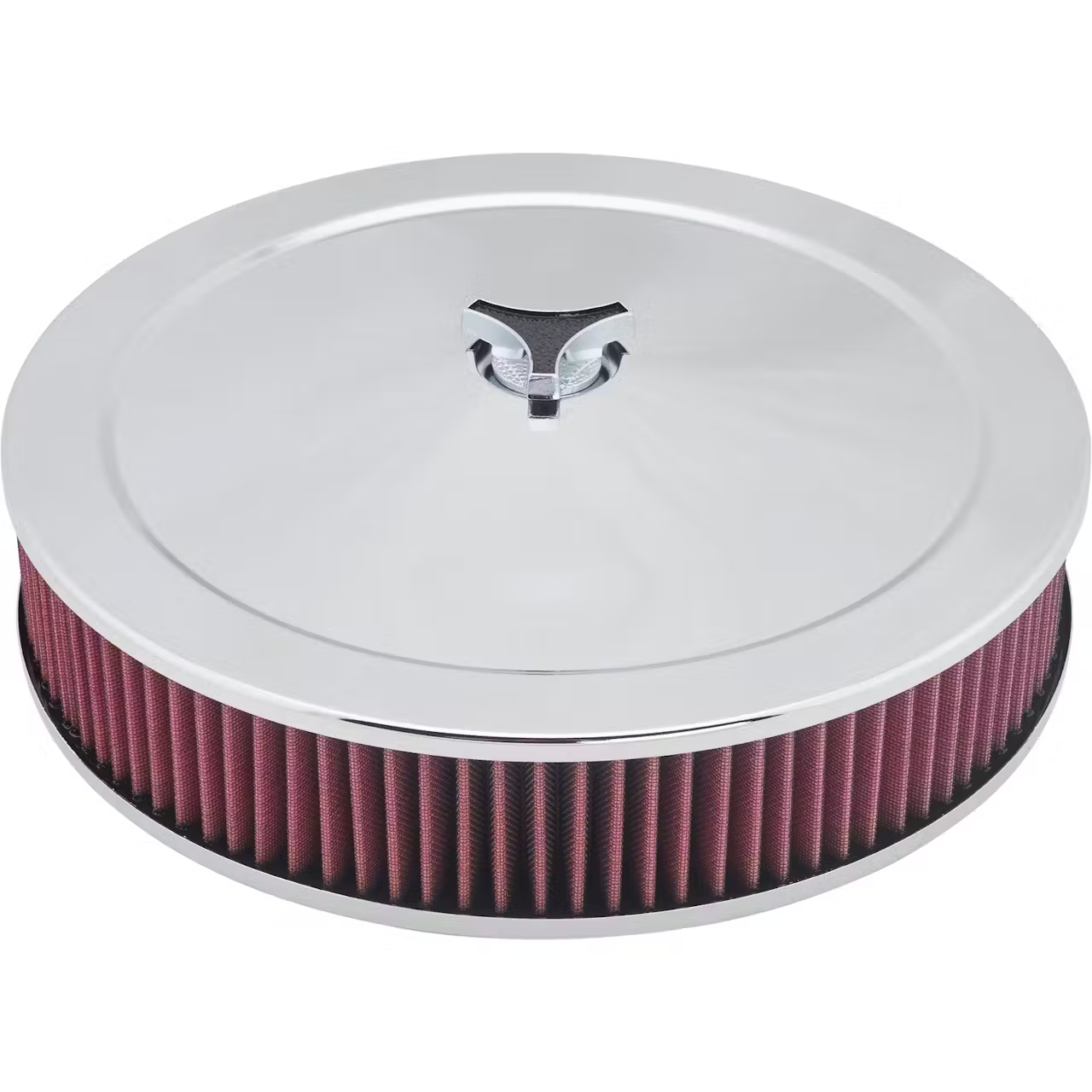 Chrome Air Cleaner with Washable Filter, 14 x 3 Inch - 910-11039