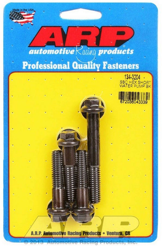 Water Pump Stud Kit - SBC 1955-2002 Black 134-3204