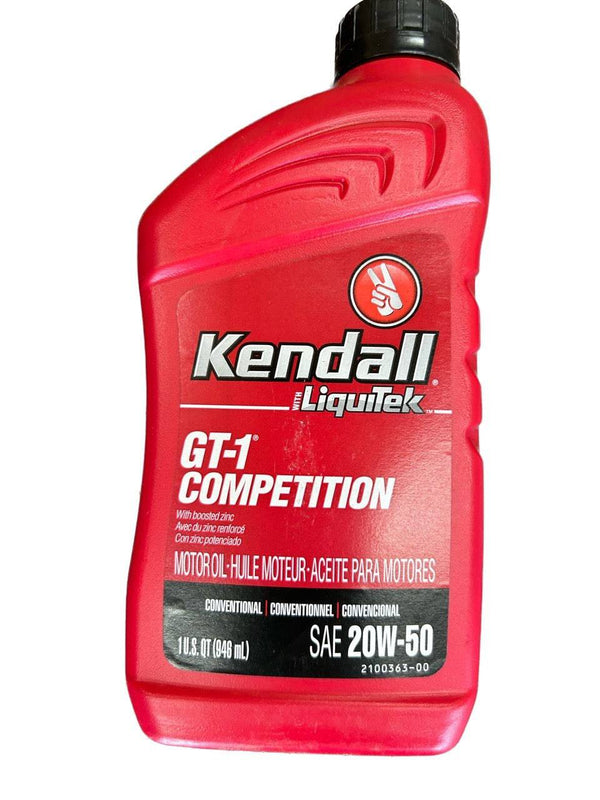 SAE 20W-50 Motor Oil Kendall GT-1 (Synthetic Blend) - Belcher Engineering