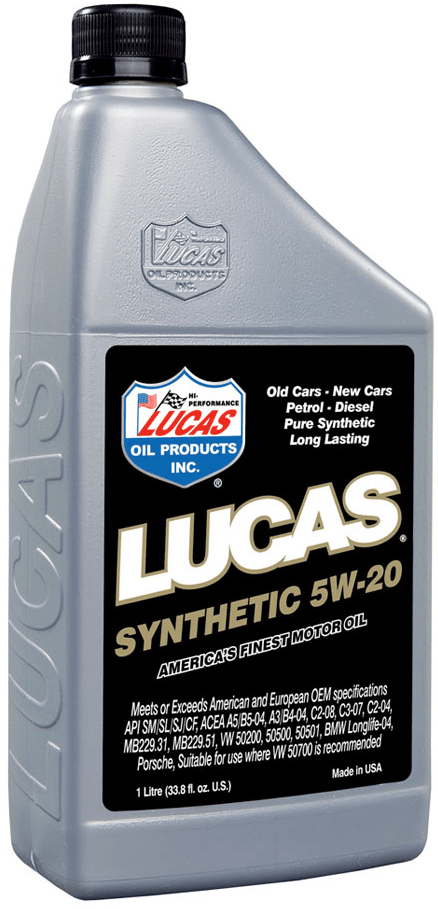 SAE 5W-20 Motor Oil Synthetic (Lucas Motor Oil) - Belcher Engineering