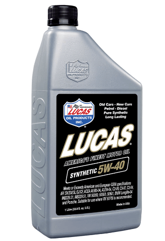SAE 5W-40 Motor Oil Synthetic (Lucas Motor Oil) - Belcher Engineering