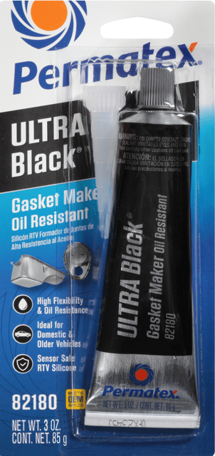 RTV SILICONE GASKET MAKER (Ultra Black) (Permatex 82180) - Belcher Engineering