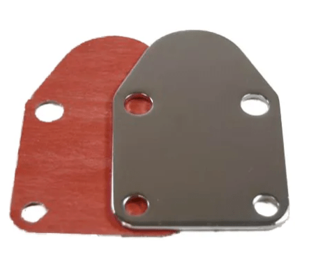 Fuel Pump Block-Off Plate – Chrome (Small Block Chevy (SBC)) RPC R2057 - Belcher Engineering