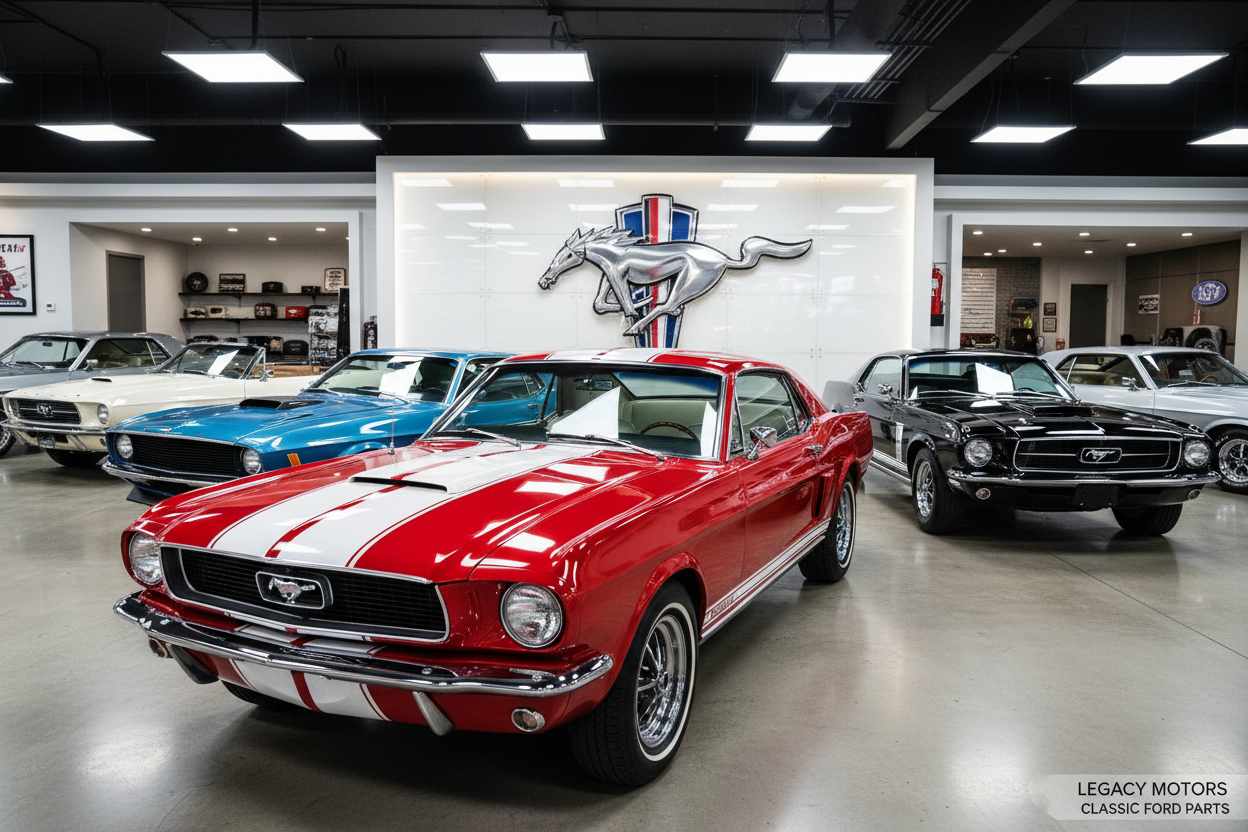 Selection of Ford Mustangs